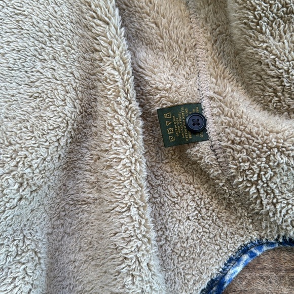 Anchorage expedition Blue Plaid Sherpa-Lined Jacket shacket sz small oversized - Picture 9 of 12